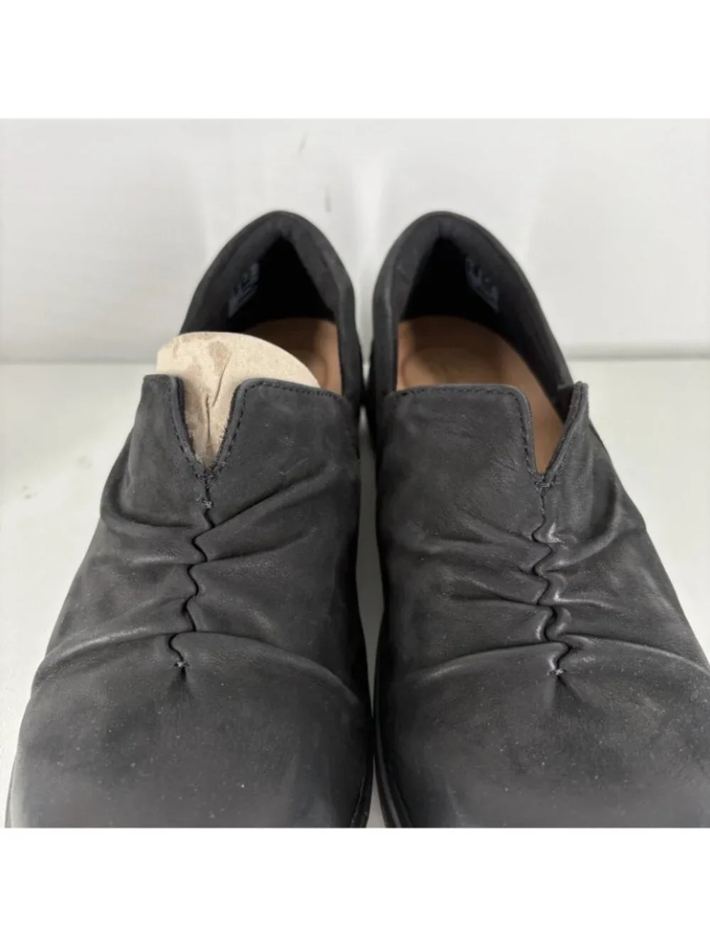 Clarks Artisan Women 10W Black Leather Comfort Slip On Certina Rose Loafers
